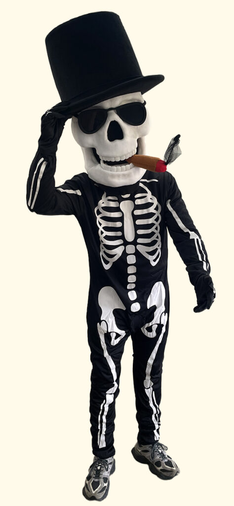skeleton mascot and costumes