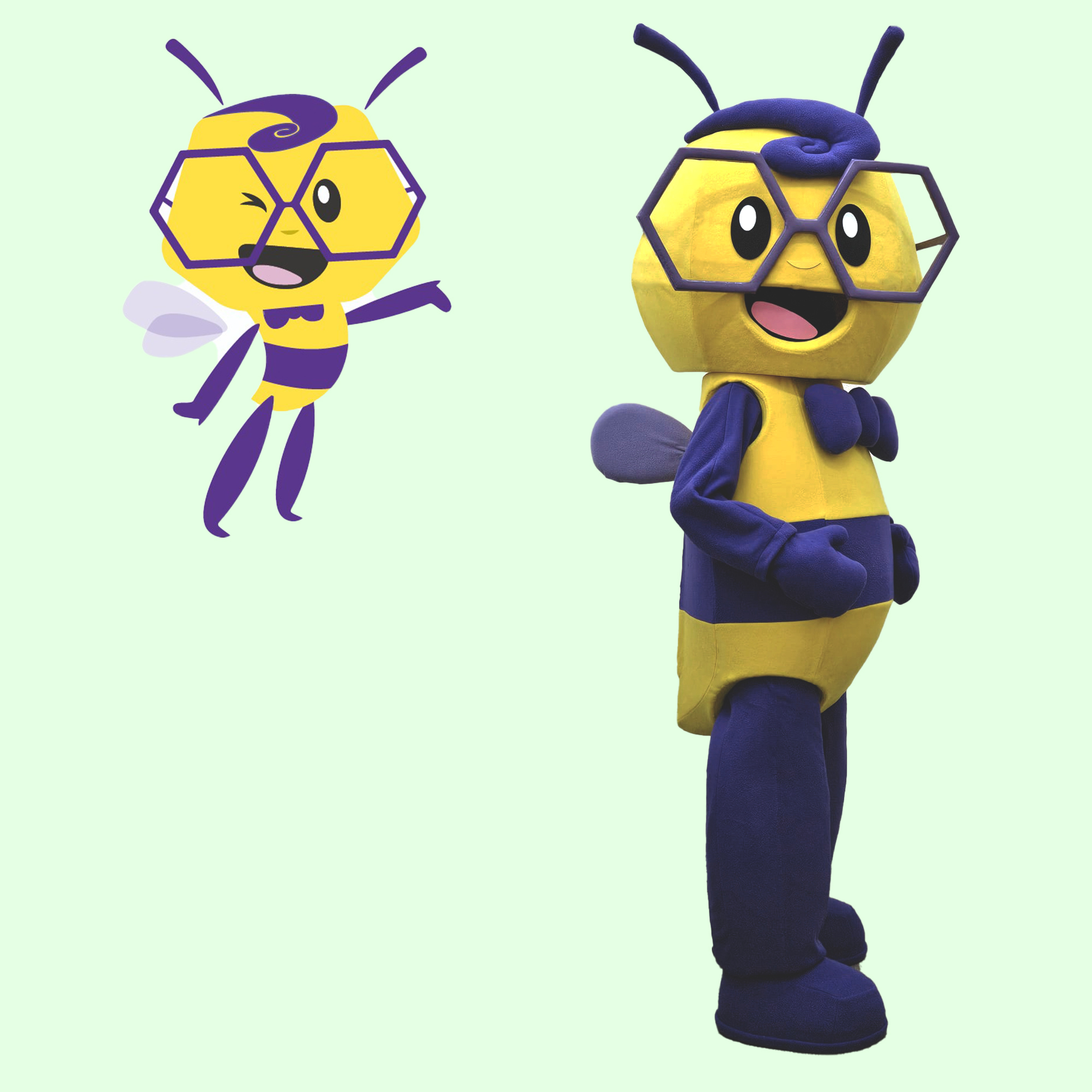 ape Thulasa srl mascotte mascot costume bee honey insect.square 05641